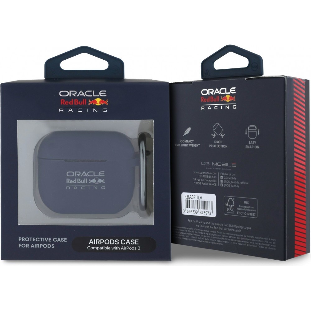 Coque AirPods 3 - Red Bull Racing MagSafe en silicone - Marine
