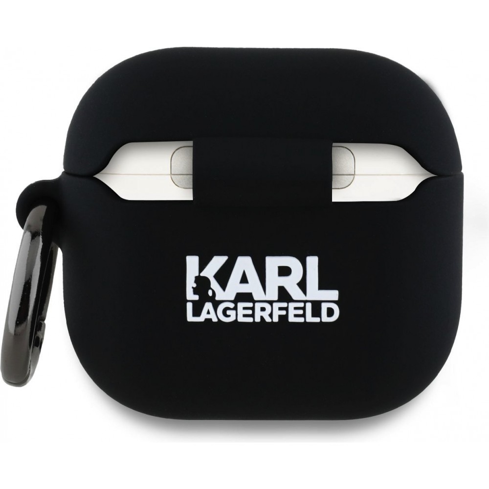 AirPods 4 Case Hülle - Karl Lagerfeld 3D Kopf Choupette - Schwarz