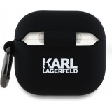 AirPods 4 Case Hülle - Karl Lagerfeld 3D Kopf Choupette - Schwarz