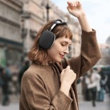Coque AirPods Max - Silicone souple flexible avec bandeau - Noir