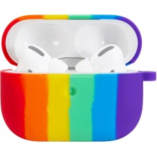 Coque AirPods Pro - Silicone arc-en-ciel
