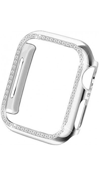 Coque Apple Watch 42mm - Strass - Argent