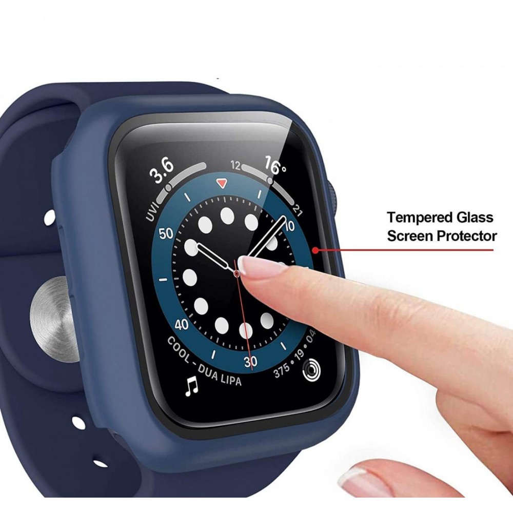 Coque Apple Watch 42mm - Full Protect avec vitre de protection - - Noir