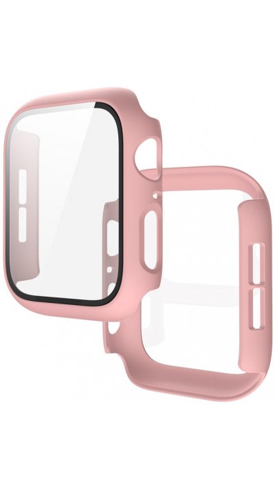 Coque Apple Watch 45 mm - Full Protect avec vitre de protection - Rose clair
