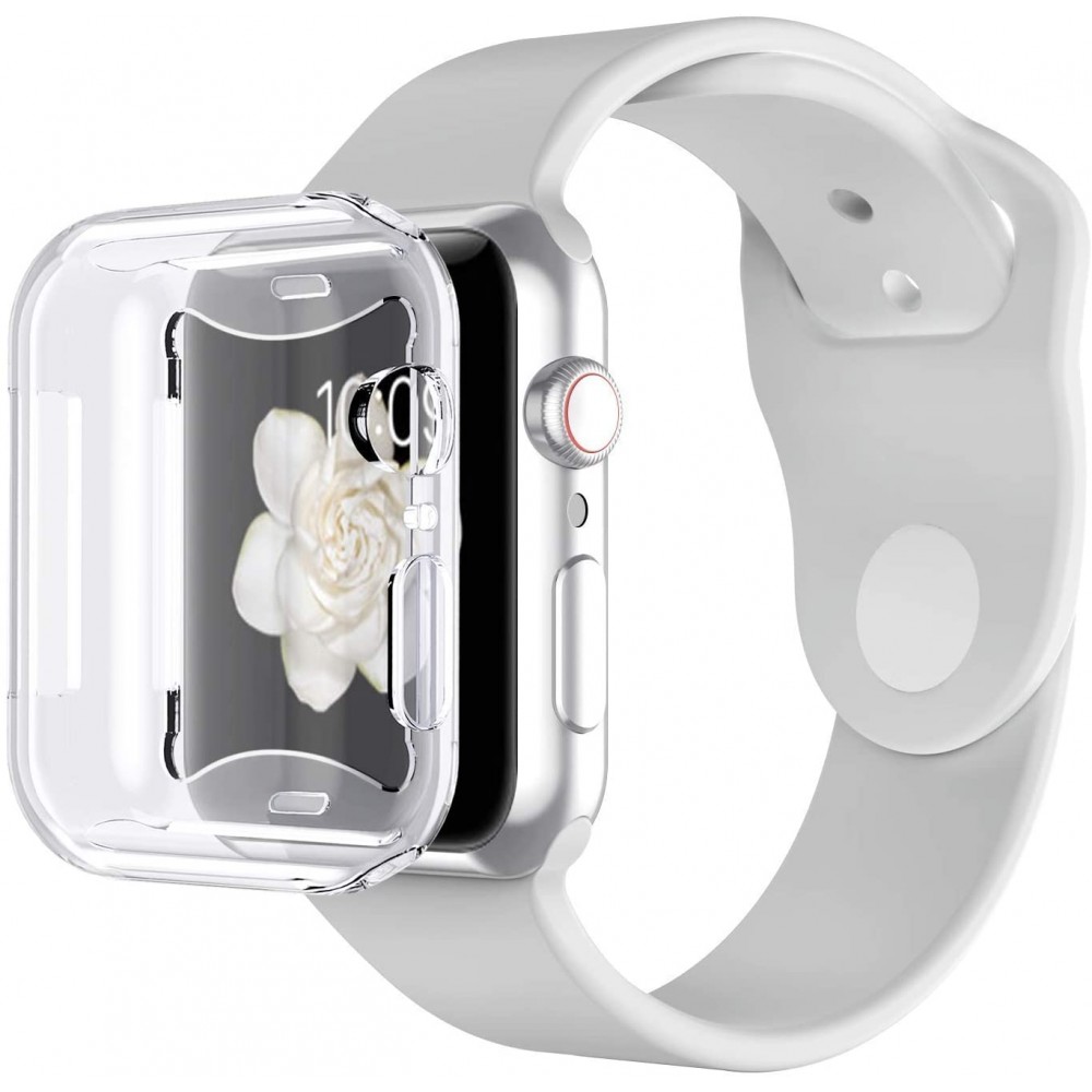 Coque Apple Watch 42mm - Gel intégral - Transparent