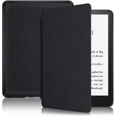 Coque Kindle Paperwhite 1 / 2 / 3 - Cuir synthétique hard-shell ultra fin et léger - Noir