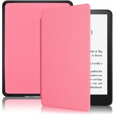 Coque Kindle Paperwhite 1 / 2 / 3 - Cuir synthétique hard-shell ultra fin et léger - Rose
