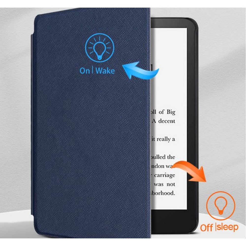 Coque Kindle Paperwhite 1 / 2 / 3 - Cuir synthétique hard-shell ultra fin et léger - Vert