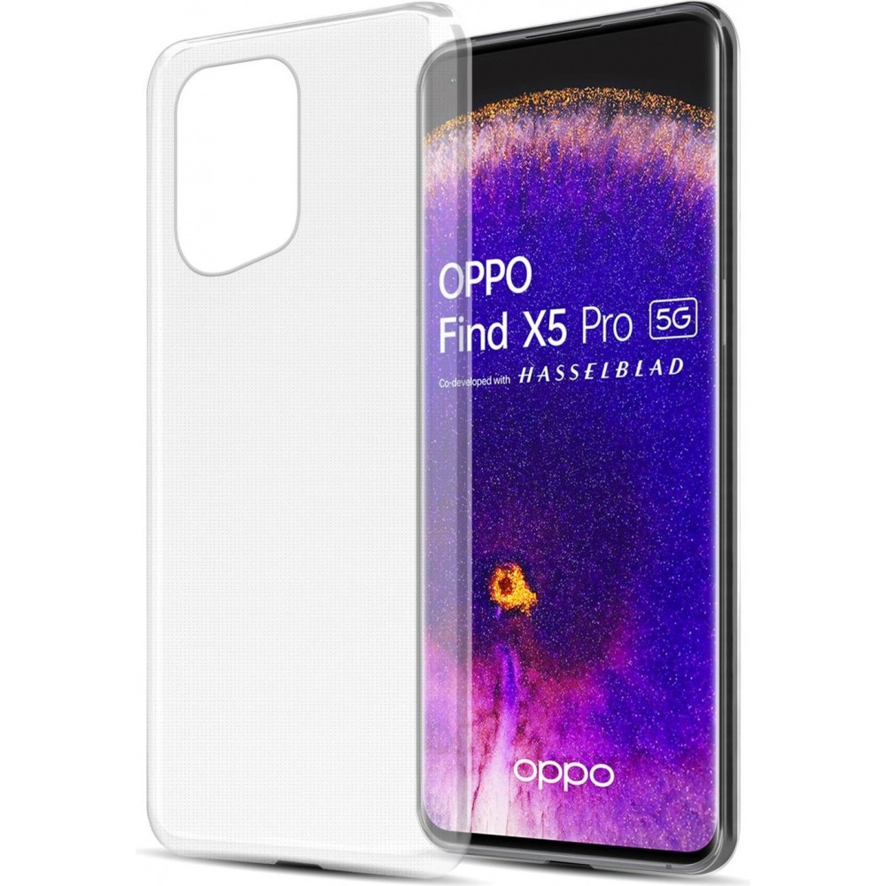 Coque OPPO Find X5 Pro - Gel transparent Silicone Super Clear flexible