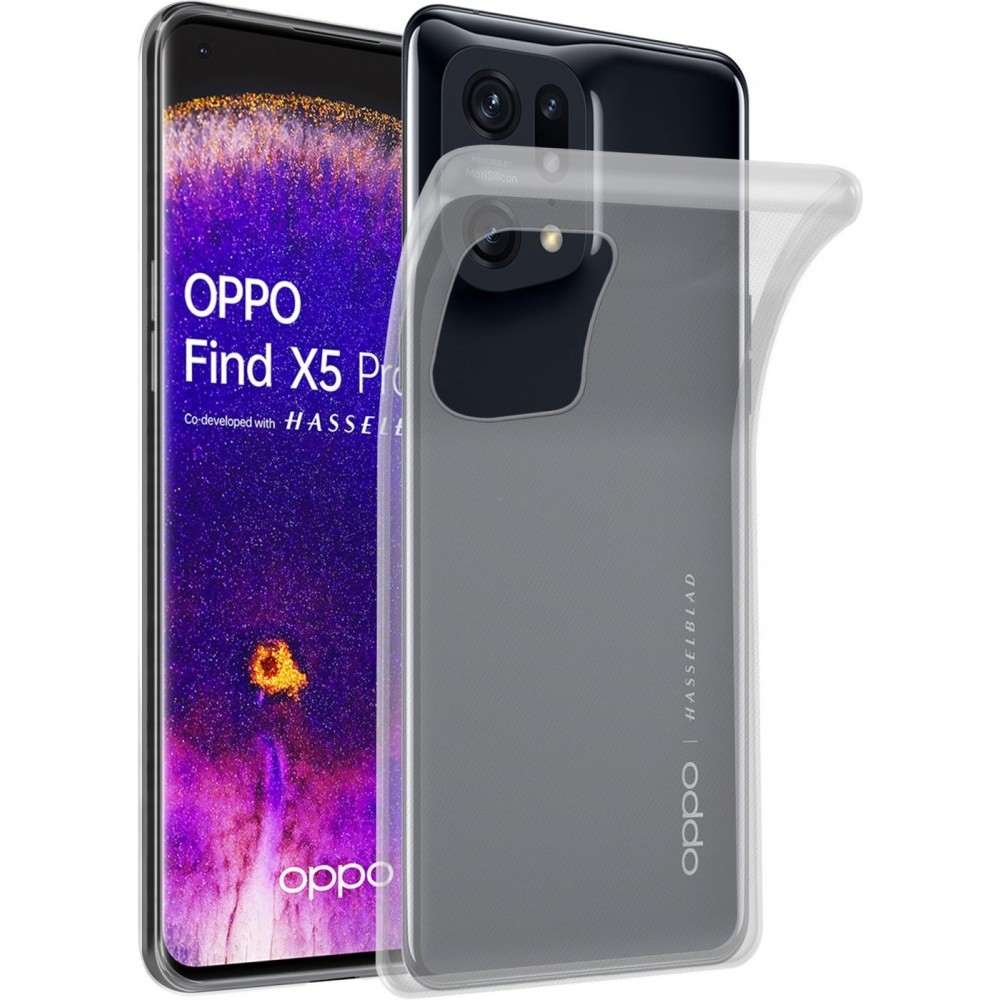 Coque OPPO Find X5 Pro - Gel transparent Silicone Super Clear flexible