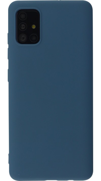Coque Samsung Galaxy A52 - Soft Touch - Bleu foncé