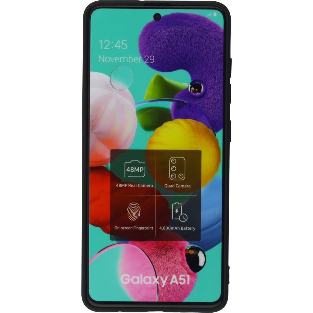 Coque Samsung Galaxy A52 - Soft Touch - Noir