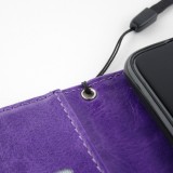 Coque Samsung Galaxy S22+ - Premium Flip cuir lisse porte-cartes - Violet