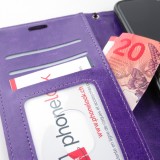 Coque Samsung Galaxy S22+ - Premium Flip cuir lisse porte-cartes - Violet