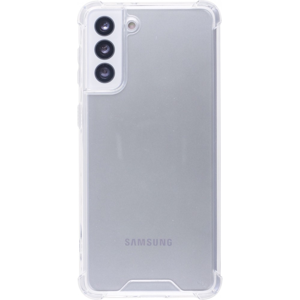 Coque Samsung Galaxy S23 - Bumper Glass Hybrid TPU silicone anti-choc - Transparent