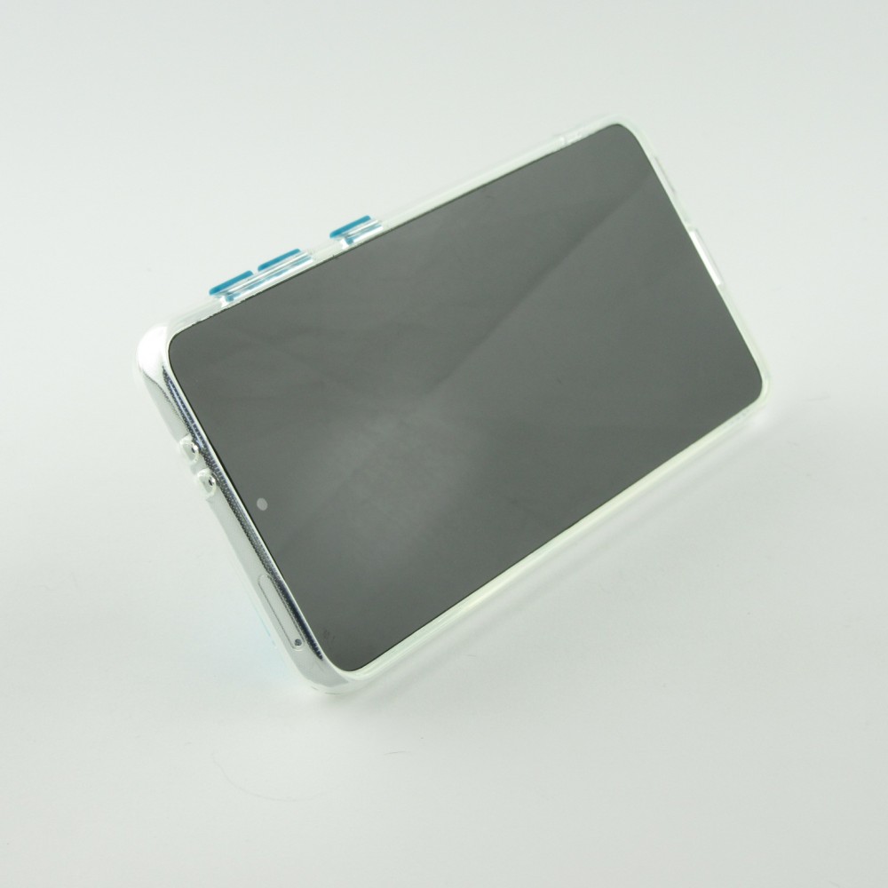 Coque Samsung Galaxy S23+ - Caméra clapet avec anneau - Bleu