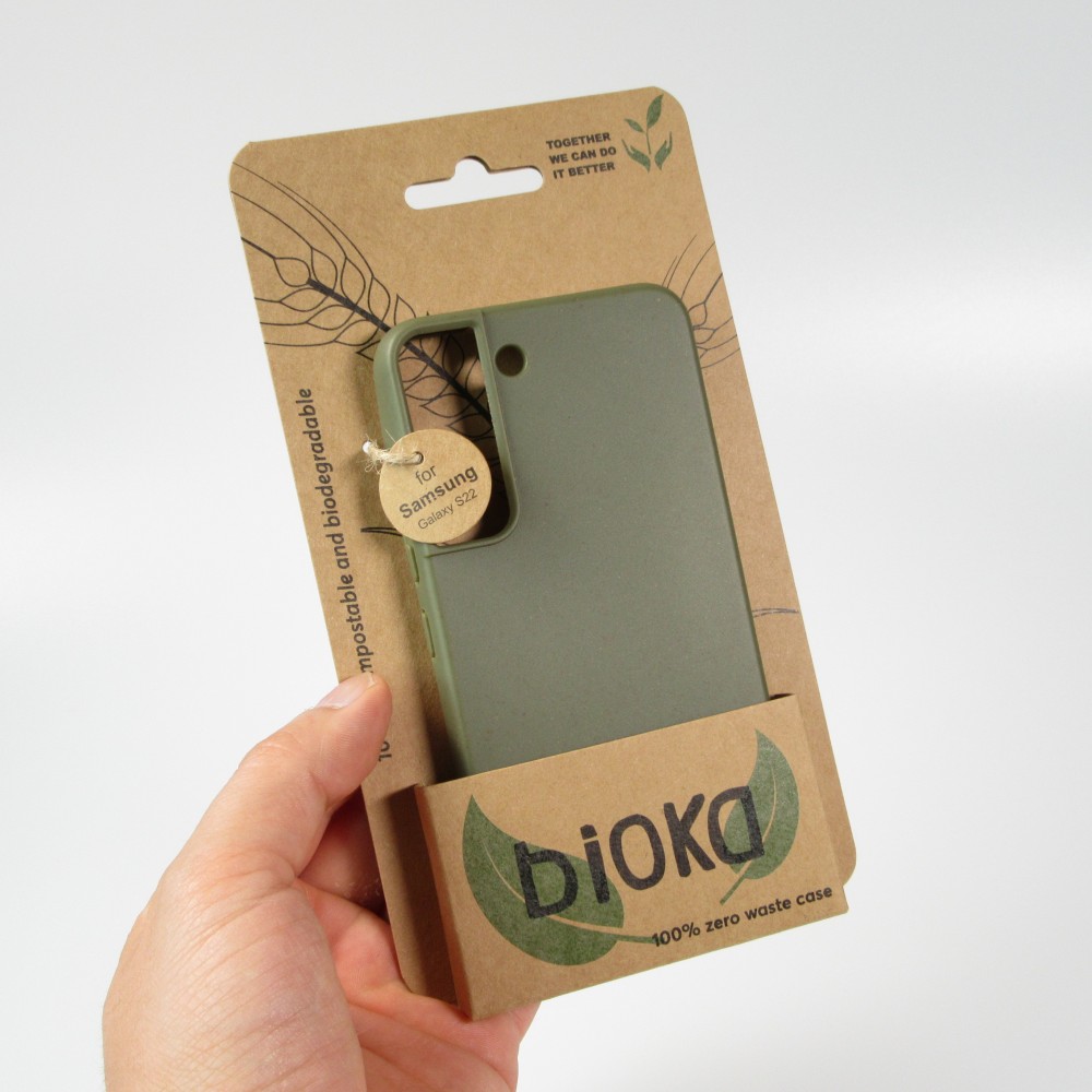 Coque Samsung Galaxy S22+ - Bioka biodégradable et compostable Eco-Friendly - Vert