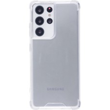 Coque Samsung Galaxy S23 Ultra - Bumper Glass Hybrid TPU silicone anti-choc - Transparent