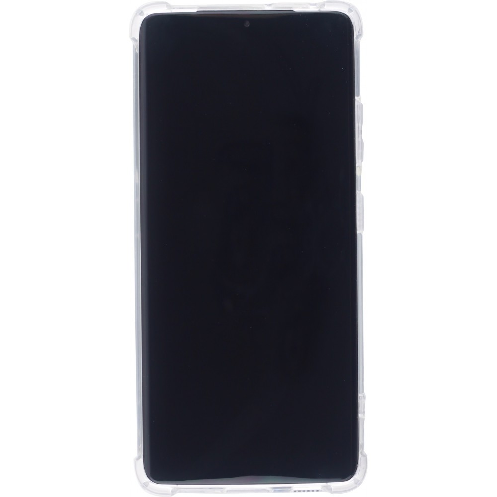 Coque Samsung Galaxy S23 Ultra - Bumper Glass Hybrid TPU silicone anti-choc - Transparent