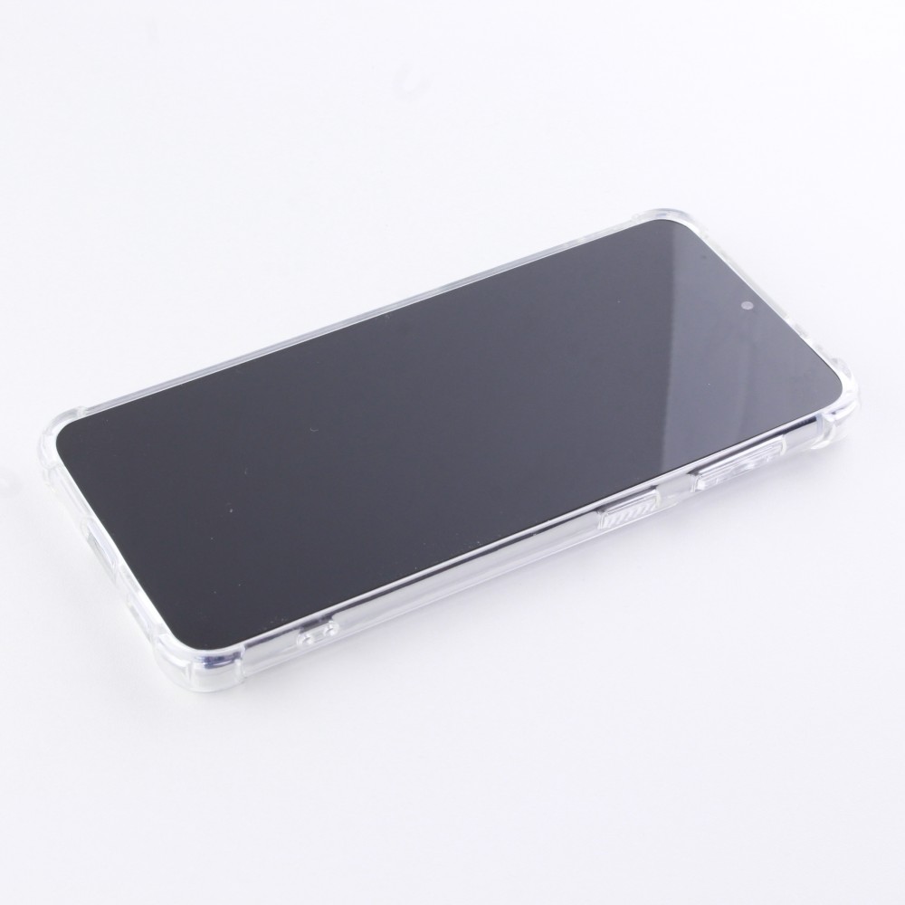 Coque Samsung Galaxy S23 Ultra - Bumper Glass Hybrid TPU silicone anti-choc - Transparent
