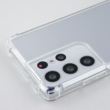 Coque Samsung Galaxy S23 Ultra - Bumper Glass Hybrid TPU silicone anti-choc - Transparent