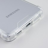 Coque Samsung Galaxy S23 Ultra - Bumper Glass Hybrid TPU silicone anti-choc - Transparent