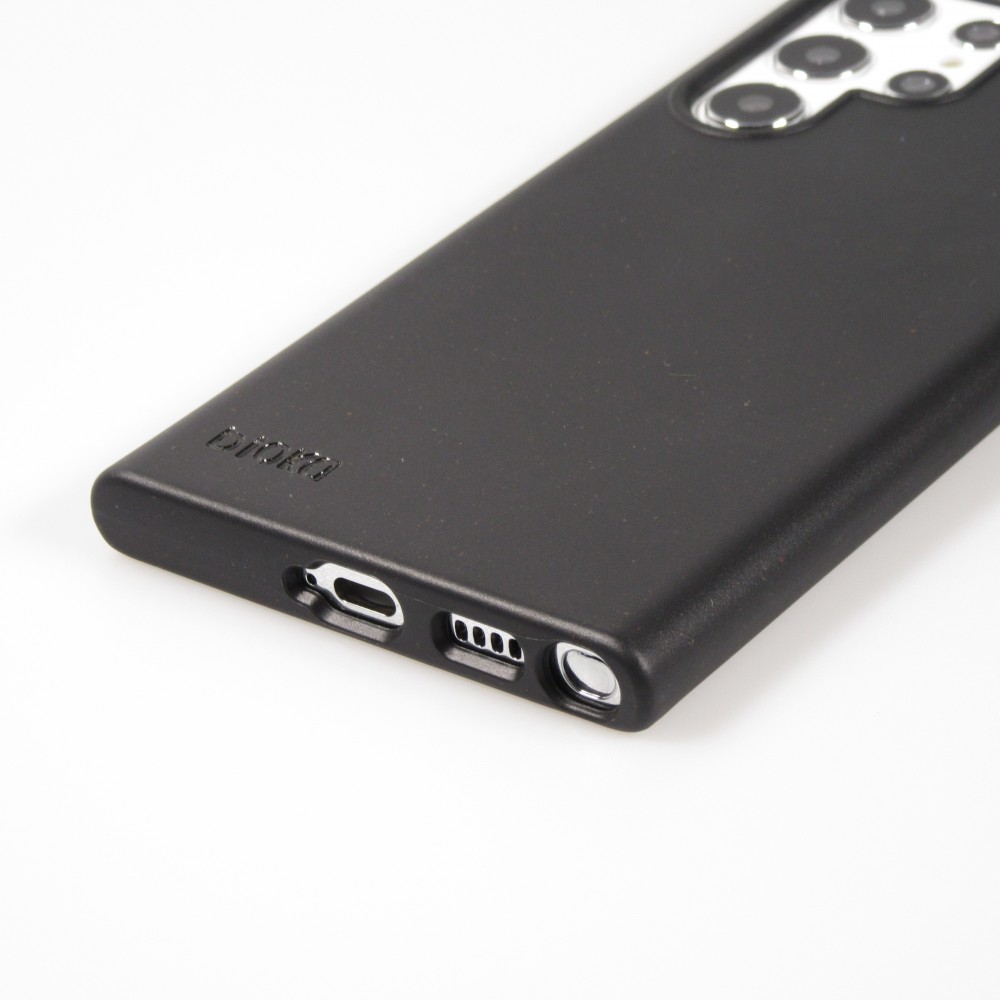 Coque Samsung Galaxy S22 Ultra - Bioka biodégradable et compostable Eco-Friendly - Noir