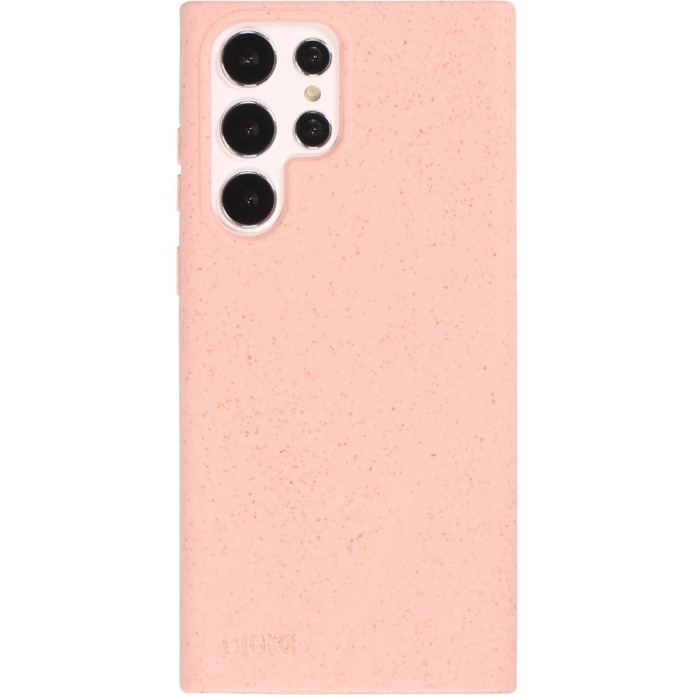Coque Samsung Galaxy S22 Ultra - Bioka biodégradable et compostable Eco-Friendly - Rose