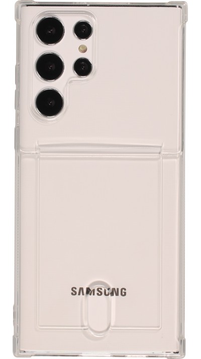 Coque Samsung Galaxy S25 Ultra - Gel Bumper Porte-carte - Transparent