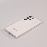 Coque Samsung Galaxy S23 Ultra - Gel Bumper Porte-carte - Transparent