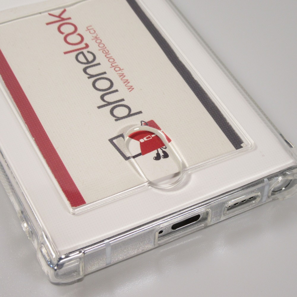 Coque Samsung Galaxy S23 Ultra - Gel Bumper Porte-carte - Transparent