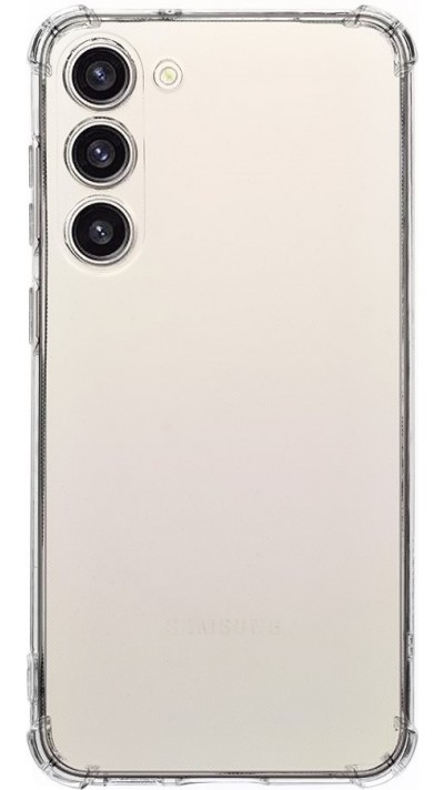 Coque Samsung Galaxy S25 - Gel Transparent Silicone Bumper anti-choc avec protections de coins et caméra
