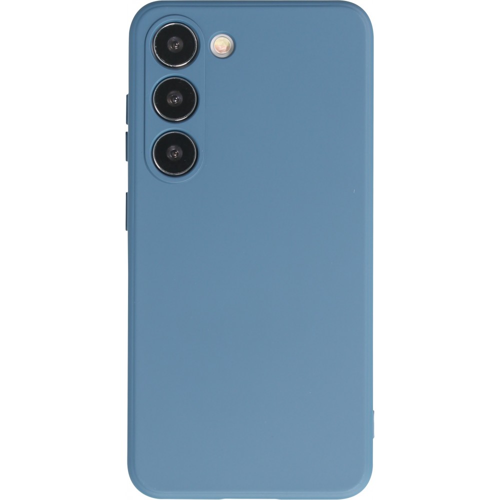 Coque Samsung Galaxy S23 - Gel soft touch - Bleu foncé