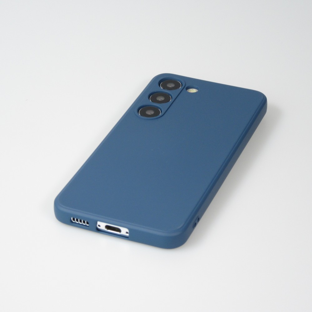 Coque Samsung Galaxy S23 - Gel soft touch - Bleu foncé