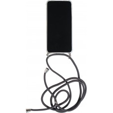 Coque Samsung Galaxy S23 - Gel transparent avec lacet - Gris