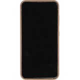 Coque Samsung Galaxy S24 - Cuir de veau luxe grainé intégral avec boutons métalliques et MagSafe - Beige