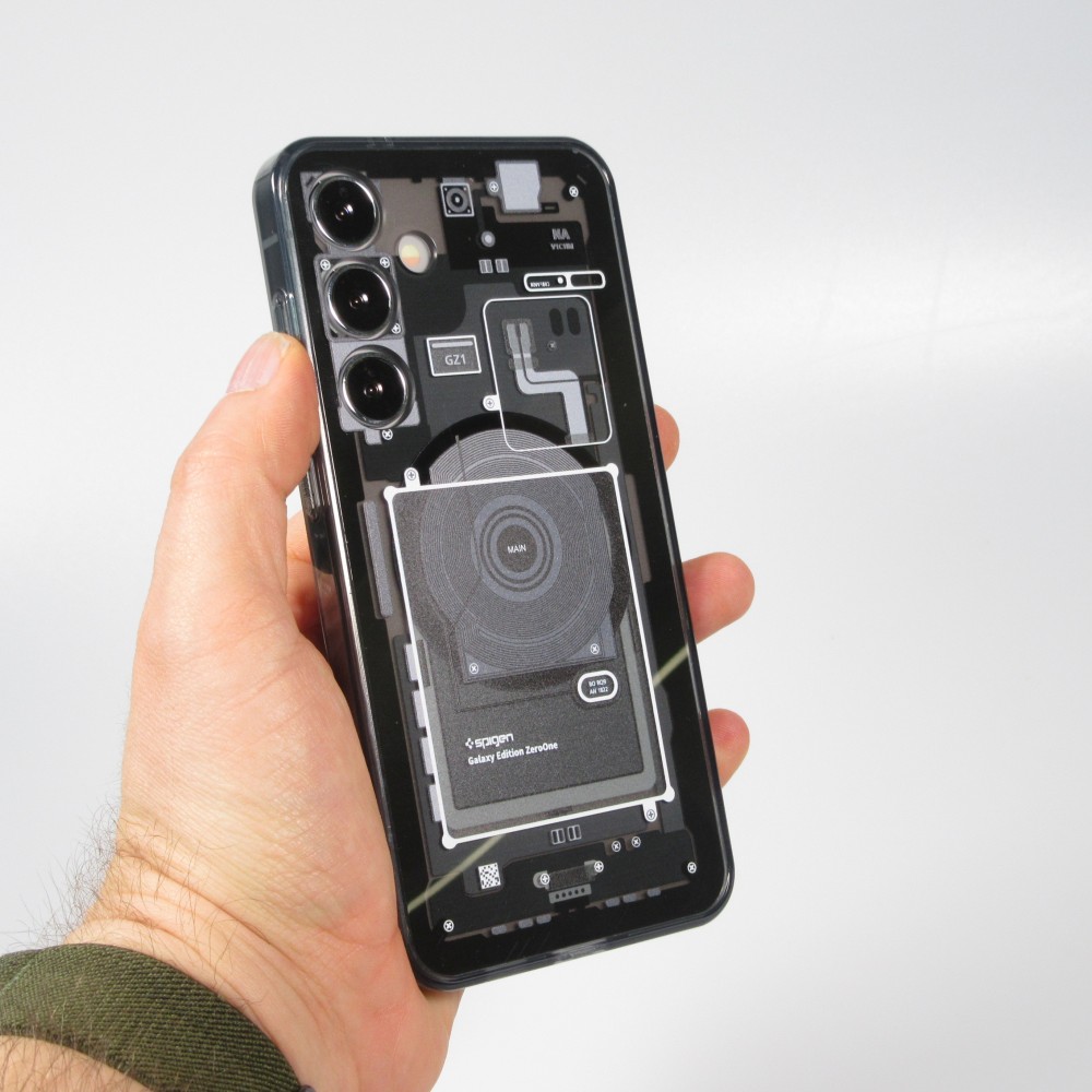 Coque Samsung Galaxy S24+ - Gel silicone Machine Armor Galaxy Edition ZeroOne - Noir