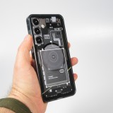 Coque Samsung Galaxy S24+ - Gel silicone Machine Armor Galaxy Edition ZeroOne - Noir