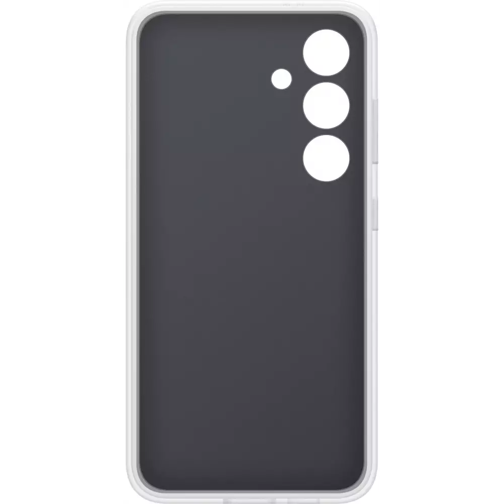 Galaxy S24 Case Hülle - Samsung Keith Haring Abbildung Herz und Rand Silikon weiss - Weiss