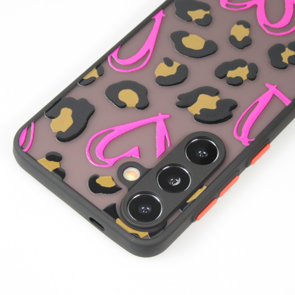 Coque Samsung Galaxy S24+ - Semi Transparent blurry Design Coeur rose