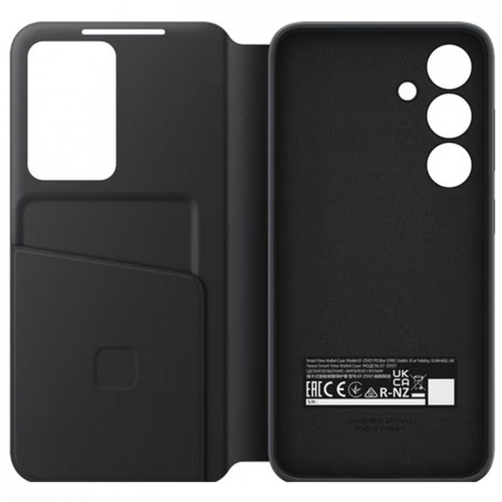 Coque Samsung Galaxy S24 - Smart View Wallet Case - Noir