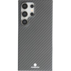 Coque Samsung Galaxy S24 Ultra - Carbomile case de protection en fibre de carbone aramide véritable - Noir