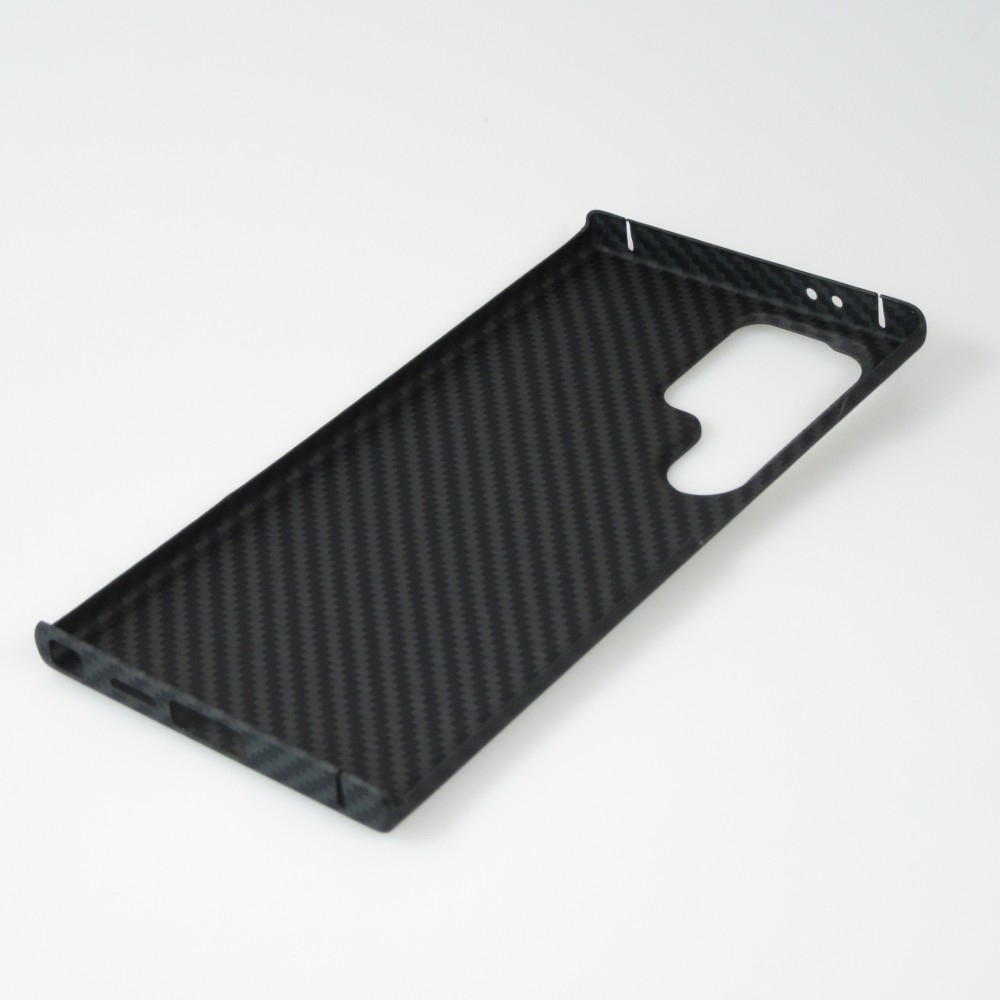 Coque Samsung Galaxy S24 Ultra - Carbomile case de protection en fibre de carbone aramide véritable - Noir