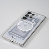 Coque Samsung Galaxy S24 Ultra - Gel silicone Machine Armor Galaxy Edition ZeroOne - Bleu clair