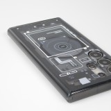 Galaxy S24 Ultra Case H&uuml;lle - Gummi Silikon Machine Armor Galaxy Edition ZeroOne - Schwarz