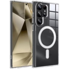 Coque Samsung Galaxy S25 Ultra - Gel transparent compatible MagSafe silicone TPU Super Clear