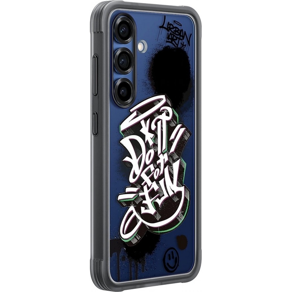 Coque Samsung Galaxy S25 - FlipSuit Urban Art Do it for Fun - Noir