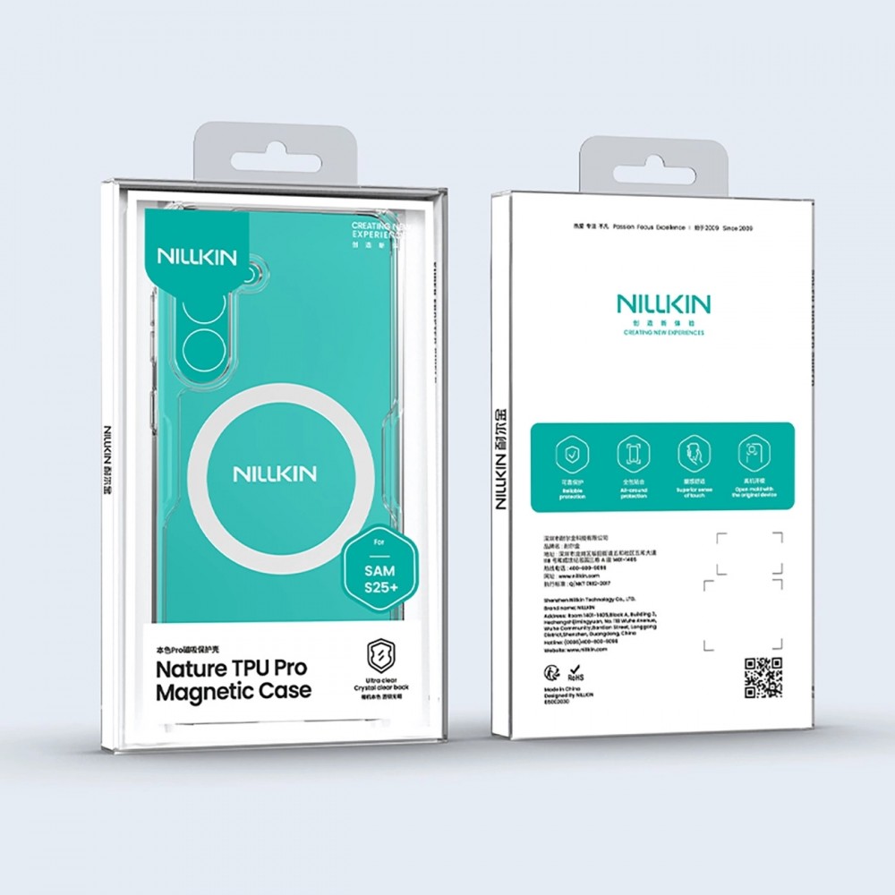 Coque Samsung Galaxy S25 - Nillkin Nature TPU Pro avec MagSafe - Transparent