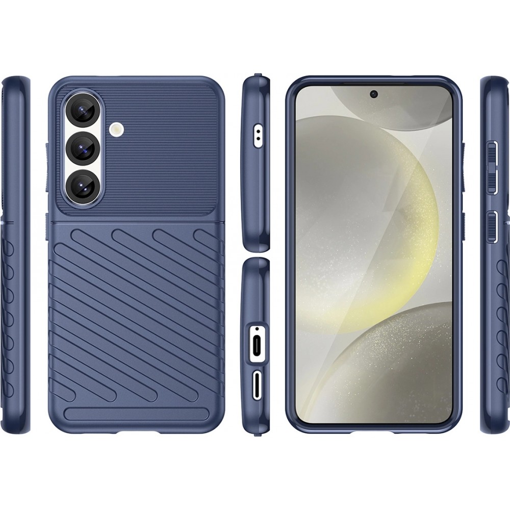 Galaxy S25 Case Hülle - Thunder Armored Case - Blau