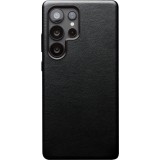 Coque Samsung Galaxy S25 Ultra - Qialino cuir véritable (compatible MagSafe) - Noir